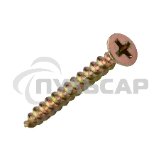 Саморез оконный KRANZ острый, 4.1х40, желтый цинк, короб (500 шт./уп.)