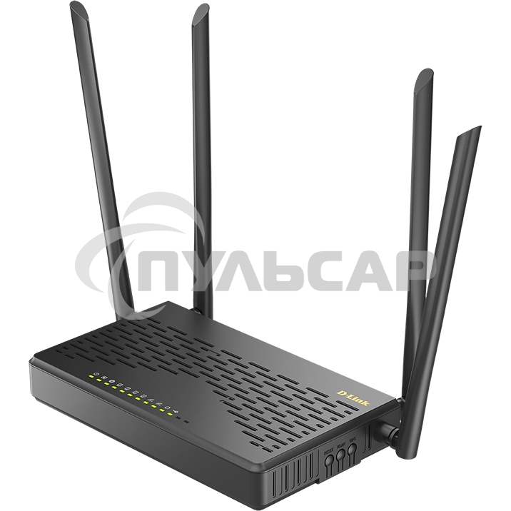 Роутер беспроводной D-Link DIR-825 (DIR-825/GFRU/R3A) AC1200 10/100/1000BASE-TX/4G черный