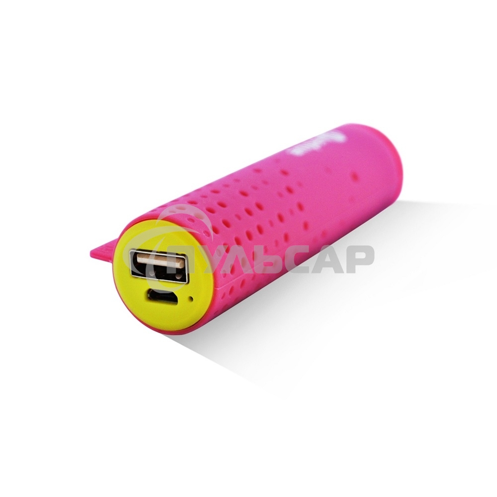 Внешняя аккумуляторная батарея Amperin AI-TUBE P 3100mAh (11Wh) розовая