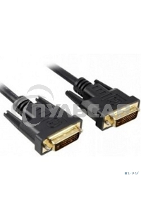 Кабель DVI dual link (25M-25M) 5м ExeGate, позолоченные контакты