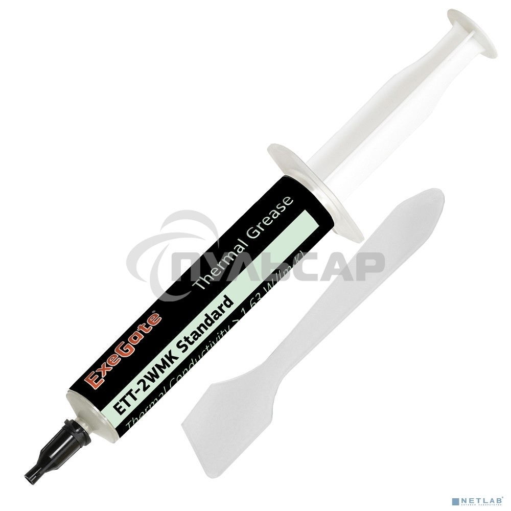 Термопаста ExeGate ETТ-2WMK Standard, шприц, 3г