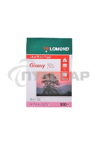 Фотобумага Lomond 0102018 A4/150г/м2/50л./белый глянцевое для струйной печати