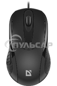 Мышь проводная Defender Standard MB-580 черный, 1000 dpi, USB, кнопки - 3