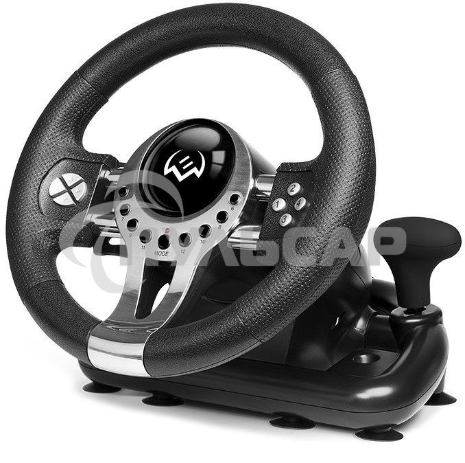 Руль SVEN GC-W700 (педали, вибро, скоба, лепестки, АКПП, D-pad, 12 кл, резин. вставки, PC/Xinput)