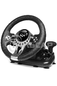 Руль SVEN GC-W700 (педали, вибро, скоба, лепестки, АКПП, D-pad, 12 кл, резин. вставки, PC/Xinput)