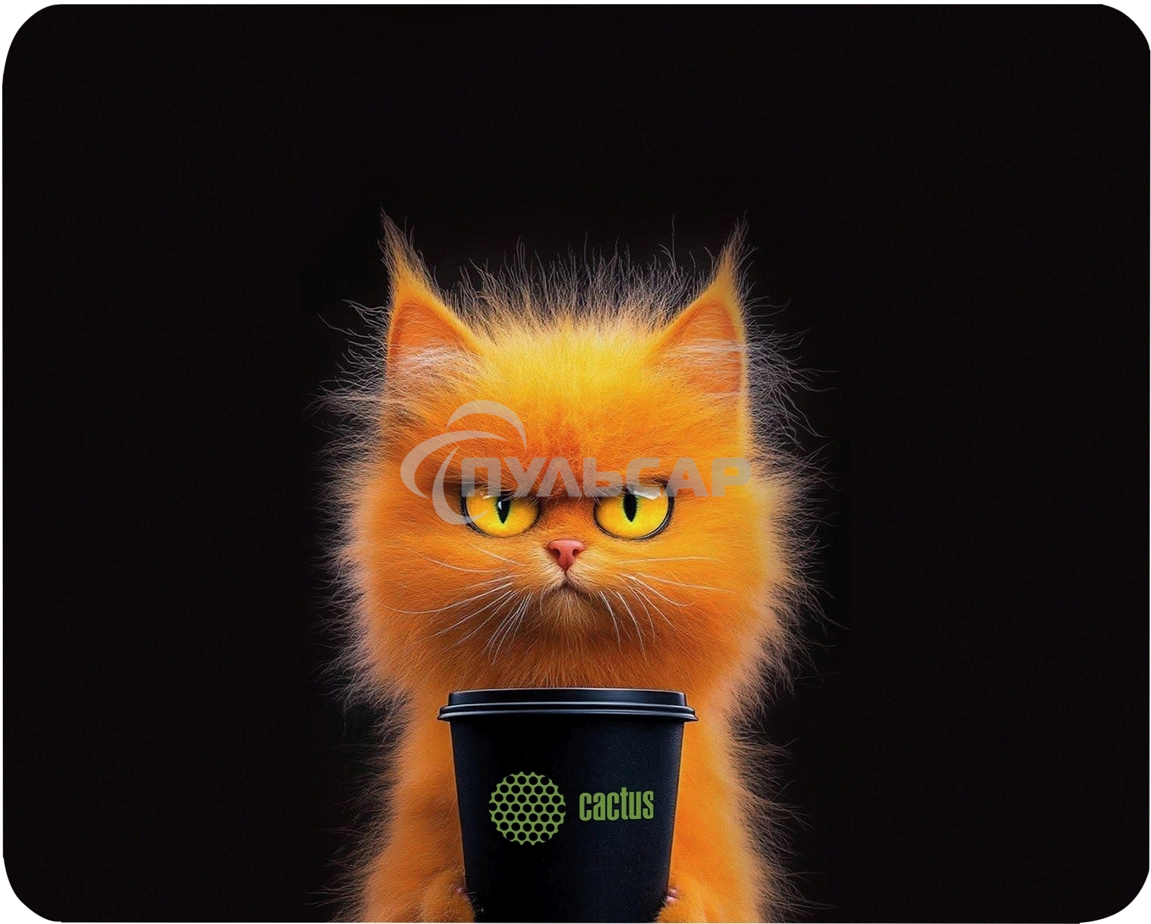 Коврик для мыши Cactus Red Cat 220x180x2мм (CS-MP-P11XS)