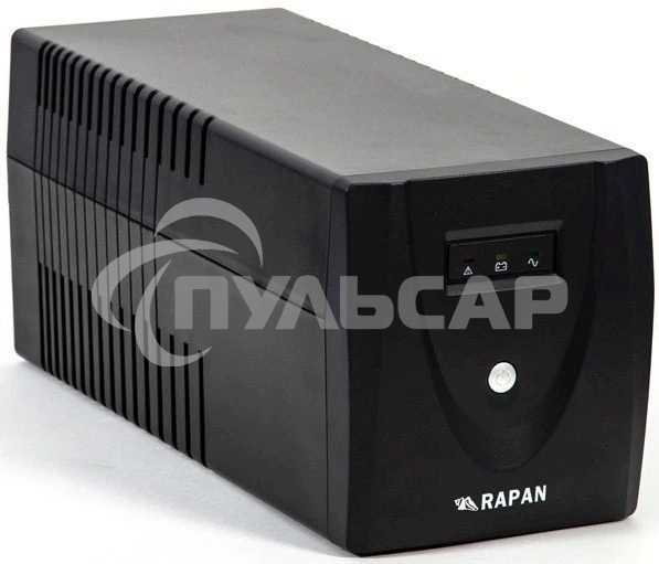 Источник питания RAPAN-UPS 1000 220В 1000ВА/600Вт меандр с АКБ 2х7А·ч интерактивный RAPAN-UPS 1000 power supply 220V 1000VA / 600W meander with battery 2x7Ah interactive