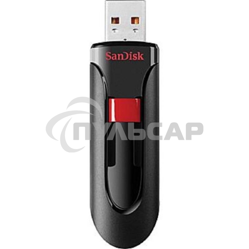 Флешка USB 256 Gb SanDisk CZ60 Cruzer Glide, USB 2.0, черный