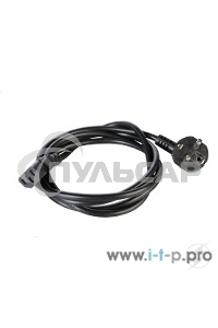 Шнур питания с заземлением IEC 60320 C13/EU-Schuko, 10А/250В (3x1,0), длина 5 м. (R-10-Cord-C13-S-5)