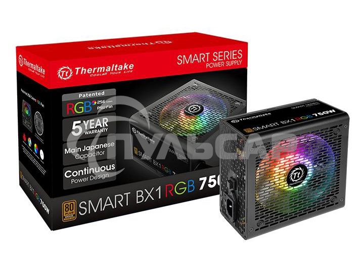 Блок питания Thermaltake Smart PS-SPR-0750NHSABE-1, 750Вт, 80 PLUS Bronze, 120мм, черный