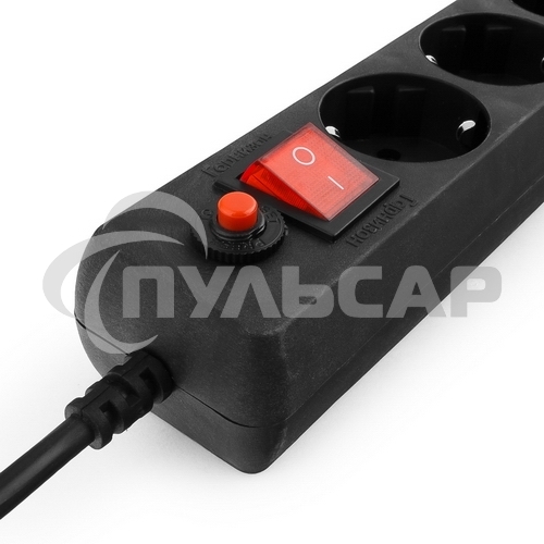 Сетевой фильтр Гарнизон ЕНLB-4 0,5 м 5 розеток черный 