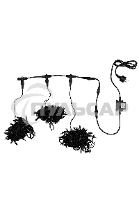 Гирлянда Neon-night LED ClipLight 24V, 3 нити по 10 метров, цвет диодов мульти