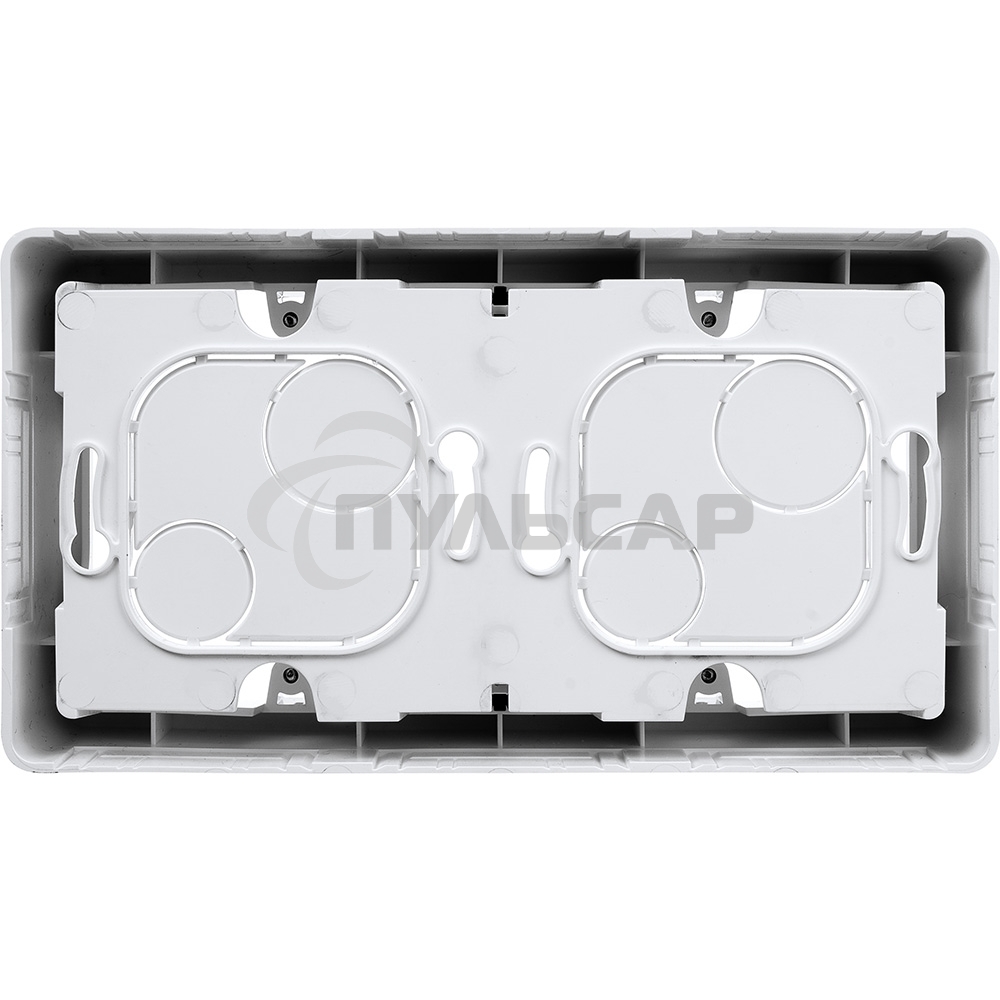 Коробка накладного монтажа Inspiria 2 поста белый