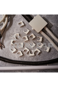 Крепеж-клипса для монтажного пистолета Ø 25 мм, серая (50 шт/уп) Rexant