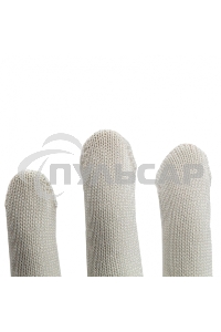 Перчатки из синтетической нити, ПВХ точка, 13 класс, белые, XL Россия