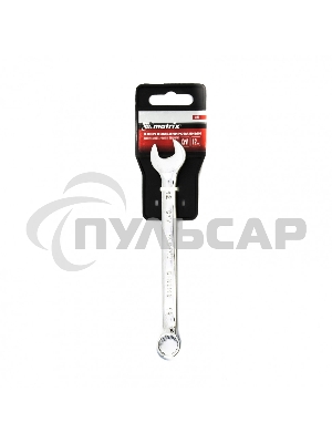 Ключ комбинированный Matrix, 12 мм, CrV, полированный хром