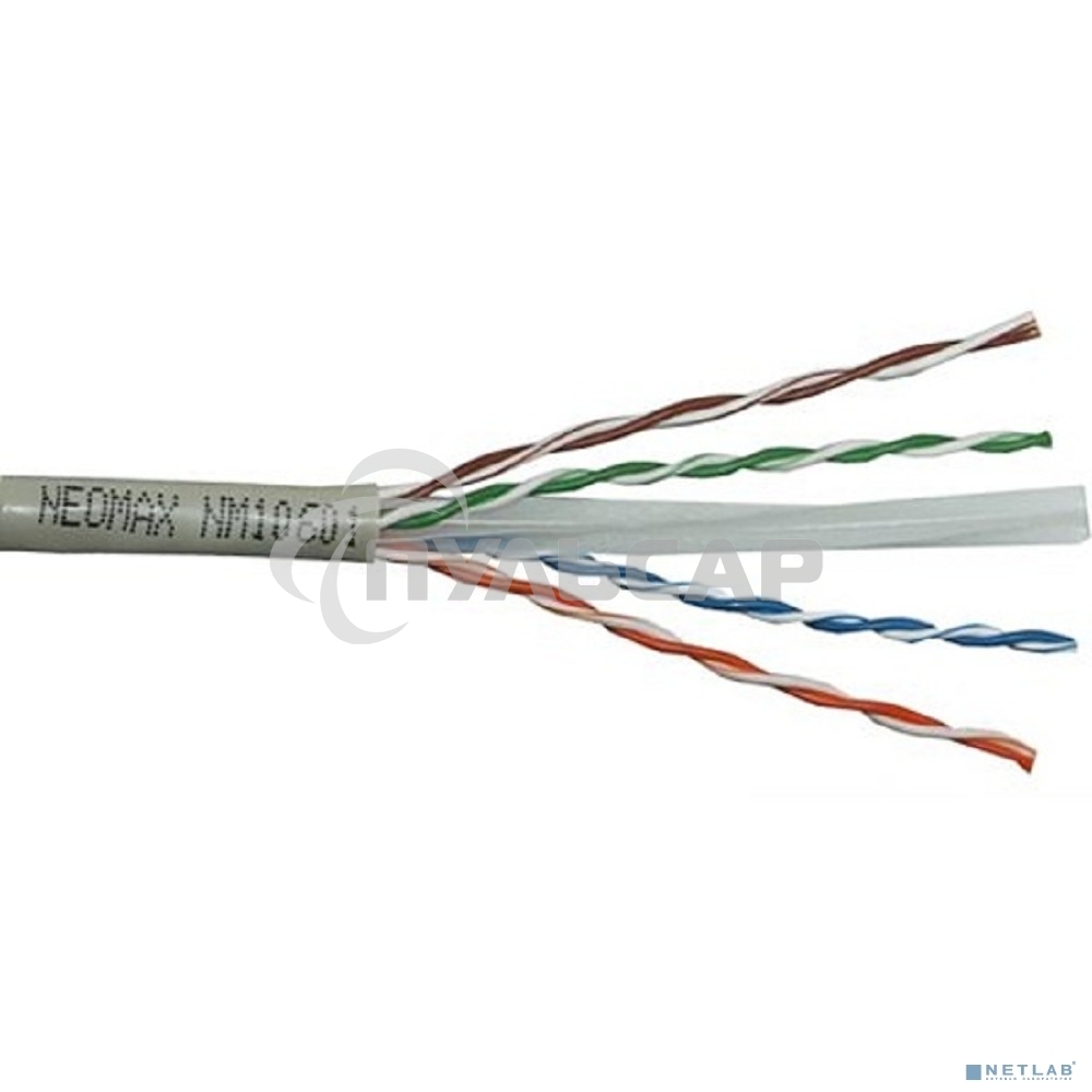 Кабель NEOMAX NM10601 Кабель UTP cat.6 4 пары (305 м) 0.57мм Taiwan