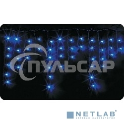 Гирлянда Neon-night Айсикл (бахрома) светодиодный, 2,4х0,6м, эффект мерцания, белый провод, 230 В, диоды СИНИЕ, 88 LED