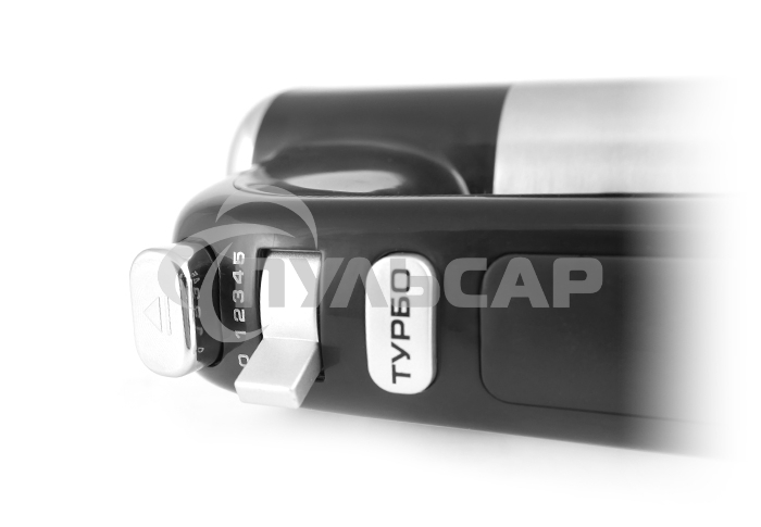 Миксер Centek CT-1120 черный/сталь 1200Вт, 5 скоростей+турбо, взбивание/замешивание