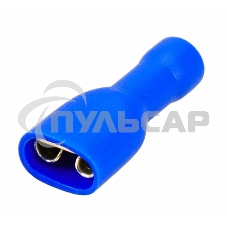 Клемма плоская полностью изолированная гнездо 6.6 мм 1.5-2.5 мм² (РППи-м 2.5-(6.3)) Rexant