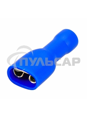 Клемма плоская полностью изолированная гнездо 6.6 мм 1.5-2.5 мм² (РППи-м 2.5-(6.3)) Rexant