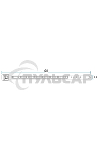 Хомут-стяжка кабельная нейлоновая Rexant 100 x2,5 мм, белая, упаковка 100 шт.