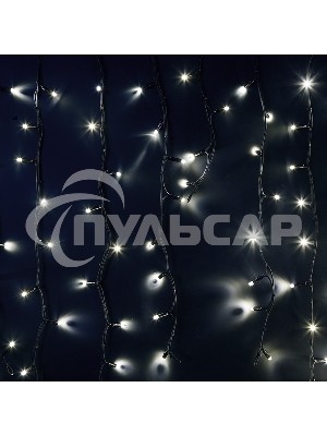 Гирлянда Neon-night Айсикл (бахрома) светодиодный, 6,0 х 1,5 м, черный провод 