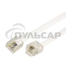 Телефонный шнур, удлинитель RJ-11(6P-4C), длина 25 метров, белый Rexant Телефонный шнур, удлинитель RJ-11(6P-4C), длина 25 метров, белый Rexant