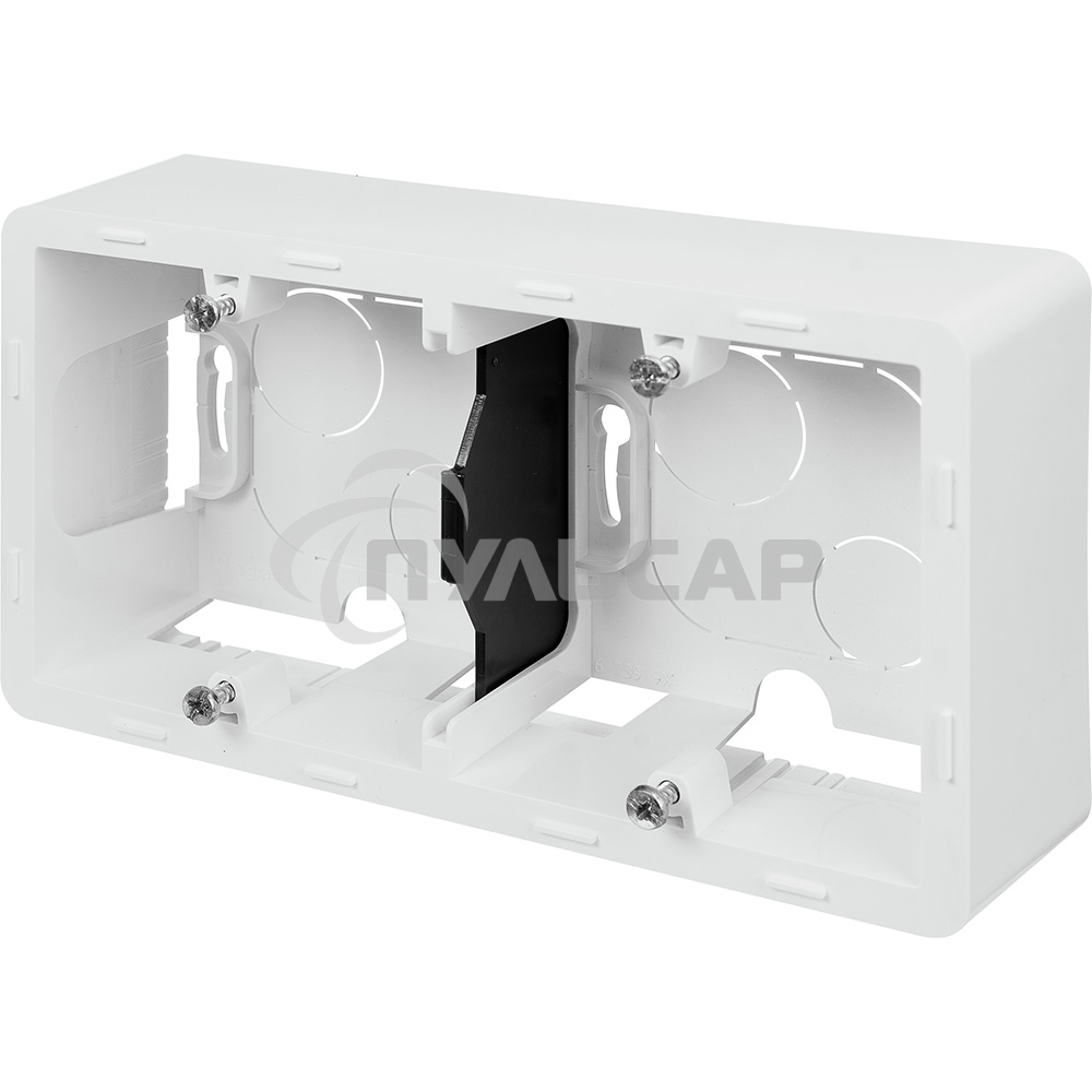 Коробка накладного монтажа Inspiria 2 поста белый