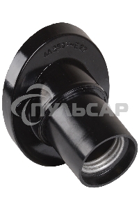 Патрон электрич. E27 Пкб27-04-К31 угловой настенный карболит. черный (с этикет.) ИЭК EPK13-04-01-K01