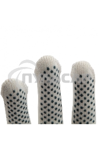 Перчатки из синтетической нити, ПВХ точка, 13 класс, белые, XL Россия