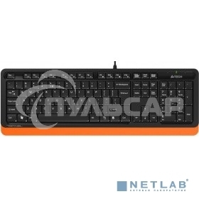 Комплект клавиатура + мышь A4Tech Fstyler F1010 клав:черный/оранжевый мышь:черный/оранжевый USB Multimedia