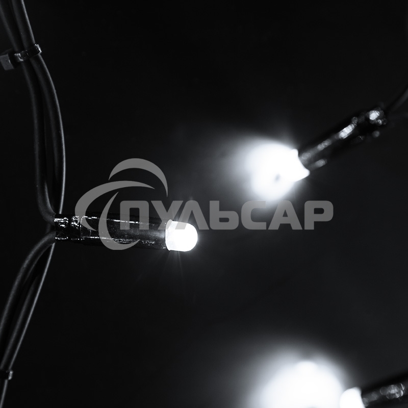 Гирлянда Neon-night Айсикл (бахрома) светодиодный, 6,0 х 1,5 м, черный провод 