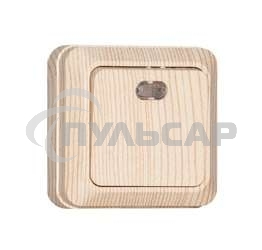 Выключатель проходной 1-кл. ОП Олимп 10А с индик. сосна UNIVersal 5560810