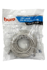Патч-корд Buro UTP cat5E 20м серый RJ-45 (m)-RJ-45 (m)