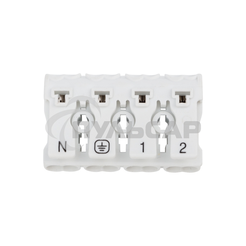 Клемма пружинная соединительная КСП 4-полюсная с монтажными ножками (50 шт./уп.) Rexant