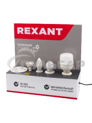 Демо-тестер для проверки ламп с цоколями E27, E27, E14, GU5.3, GX53 Rexant