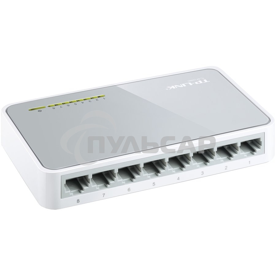 Коммутатор TP-Link SOHO TL-SF1008D Коммутатор 8-port 10/100M mini Desktop Switch, 8 10/100M RJ45 ports, Plastic case