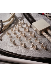 Крепеж-клипса для монтажного пистолета Ø 25 мм, серая (50 шт/уп) Rexant