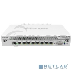 Маршрутизатор Mikrotik CCR1009-7G-1C-PC with Tilera Tile-Gx9 CPU (9-cores, 1Ghz per core), 1Gb RAM, 7xGbit LAN, 1x Combo port (1xGbit LAN or SFP), RouterOS L6, passive cooling desktop enclosure, rackmount ears, PSU