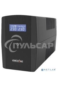 Источник бесперебойного питания Импульс ЮНИОР СМАРТ 2200, 2200/1320 ВА/Вт, LCD, USB, RJ11/RJ45, SCHUKOx4