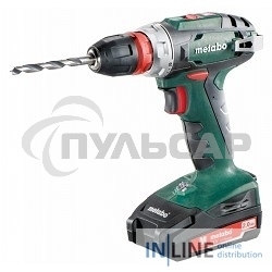 Дрель-шуруповерт Metabo BS 18 Quick 602217500, Аккумуляторный, 18В, 2 АКБ, Кейс