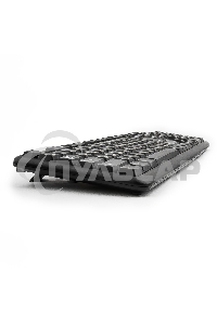 Клавиатура проводная Gembird KB-8320U-Ru_Lat-BL, черный, USB, кнопка переключения RU/LAT,104 клавиши