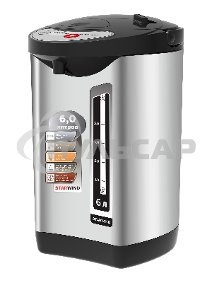 Термопот Starwind STP5401 6л. 800Вт черный/серебристый