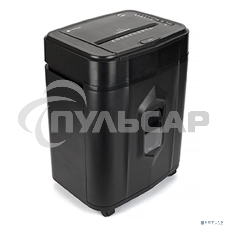 Шредер Heleos АП23-4 черный с автоподачей (секр.P-4) фрагменты 145лист. 23лтр. скрепки скобы пл.карты