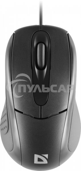 Мышь проводная Defender Standard MB-580 черный, 1000 dpi, USB, кнопки - 3