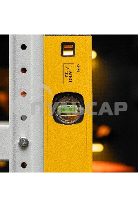 Уровень алюминиевый, магнит., фрезерованный, 3 глазка (1 зеркал.), 0,5 мм/м, 1000 мм  Denzel