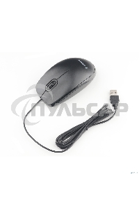 Мышь проводная Gembird MOP-200 черный, 1000 dpi, USB, кнопки - 3