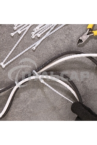 Хомут-стяжка кабельная нейлоновая Rexant 200 x 3,6 мм, белая, упаковка 100 шт.