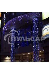 Гирлянда Neon-night Айсикл (бахрома) светодиодный, 5,6 х 0,9 м, черный провод 